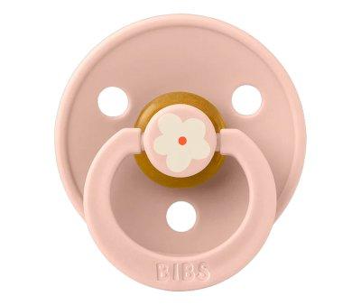 2 BIBS Studio Colour Round Pacifiers Jasmine Blush Mix