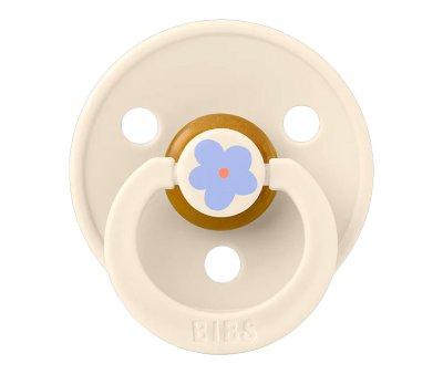 2 Sucettes BIBS Studio Colour Round Jasmine Ivory Mix