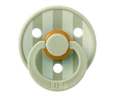 2 BIBS Studio Colour Pacifiers Round Pin Sage Mix