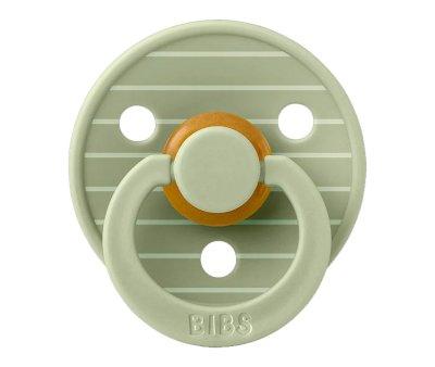 2 BIBS Studio Colour Pacifiers Round Pin Sage Mix