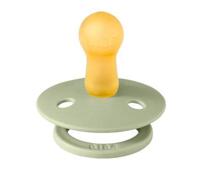 2 BIBS Studio Colour Pacifiers Round Pin Sage Mix