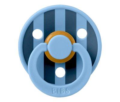 2 Succhietti BIBS Studio Colour Round Pin Sky Blue Mix