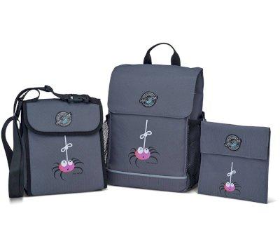 Thermal Lunch Bag Pack n' Snack Spider Grey 5L Personalised