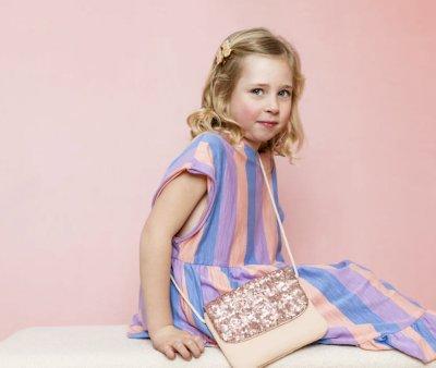 Bolso de Mano con Lentejuelas Rosas