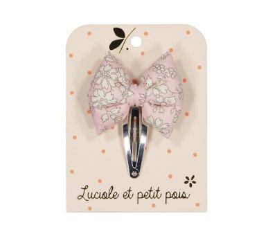 Clipe Lao Borboleta Rosa Nude Liberty Capel