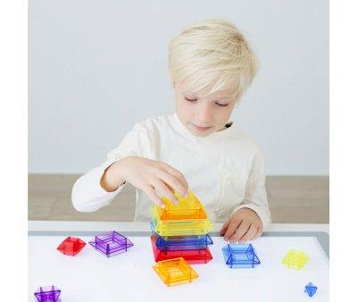 Translucent Stacking Pyramids 25 pcs
