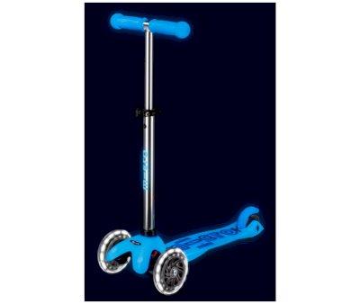 Patinete Mini Micro Deluxe Glow Blue con Luces LED