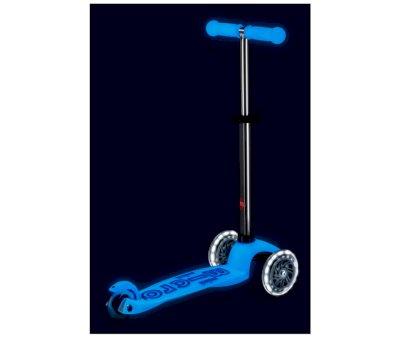 Patinete Mini Micro Deluxe Glow Blue con Luces LED