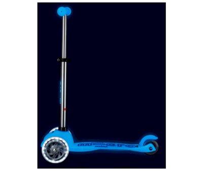 Patinete Mini Micro Deluxe Glow Blue con Luces LED