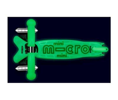 Patinete Mini Micro Deluxe Glow Lime con Luces LED