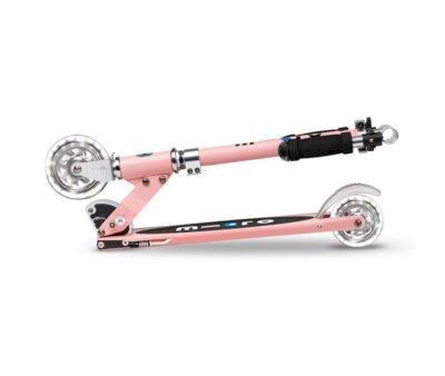 Patinete Micro Sprite Rosa Pastel Led