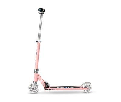 Patinete Micro Sprite Rosa Pastel Led