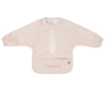 Waterproof Bib with Sleeves Mr. Rabbit Personalised