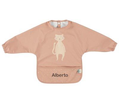 Mr. Cat Waterproof Sleeved Bib Personalised