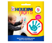 Houdini High 5 Safety Kids Car Sticker