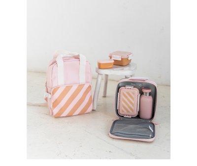 Borsa Termica Rigida Monnka Big Stripes Pink Personalizzabile