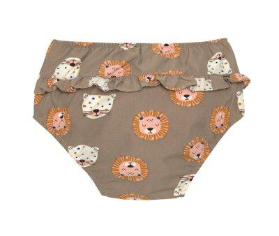Maillot de Bain Couche avec Volant Wild Cats Choco