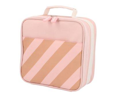 Borsa Termica Rigida Monnka Big Stripes Pink Personalizzabile