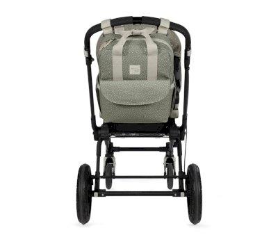 Sure, here's the translated text with the HTML format:


Stroller Backpack Polka Dots Poppy Moss