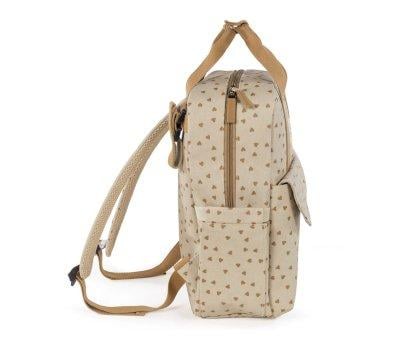 Sac  Dos pour Poussette Coeurs Poppy Canela