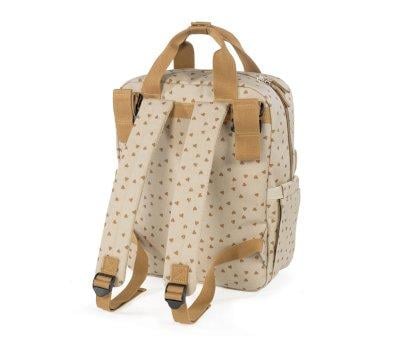 Sac  Dos pour Poussette Coeurs Poppy Canela