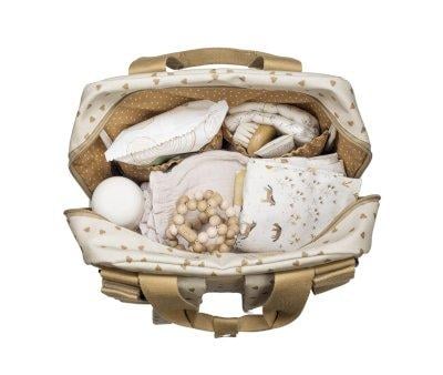 Sac  Dos pour Poussette Coeurs Poppy Canela