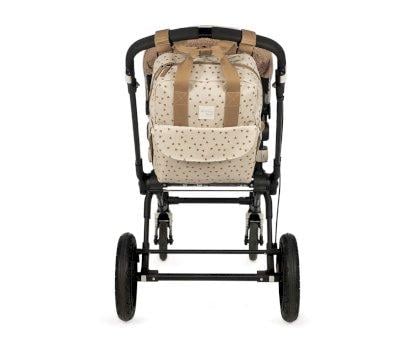 Sac  Dos pour Poussette Coeurs Poppy Canela