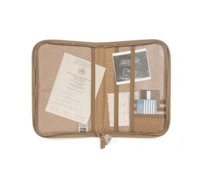 Document Holder Hearts Poppy Cinnamon