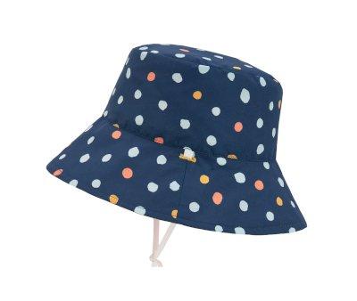 Cappello Reversibile Pois Navy