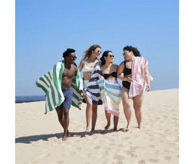 Toalla Playa Extra Large Microfibra Cabana Cancn Verde Personalizable