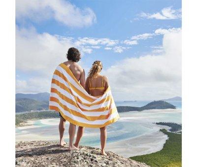 Telo Spiaggia Large Microfibra Cabana Ipanema Orange Personalizzabile