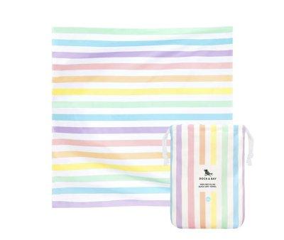Toalha de praia XXL Microfibra Cabana Rainbow Pastel Personalizvel