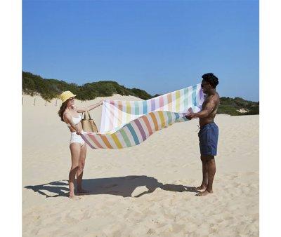 Toalha de praia XXL Microfibra Cabana Rainbow Pastel Personalizvel