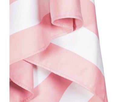 Telo Spiaggia Large Microfibra Cabana Rosa Pastello  Personalizzabile