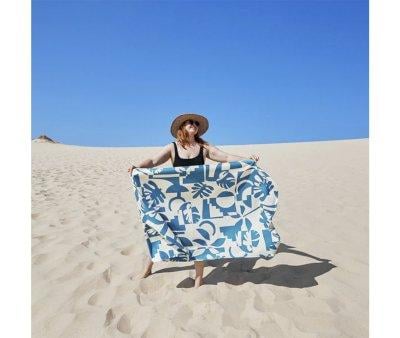 Large Microfiber Beach Towel Marine Dream Personalised