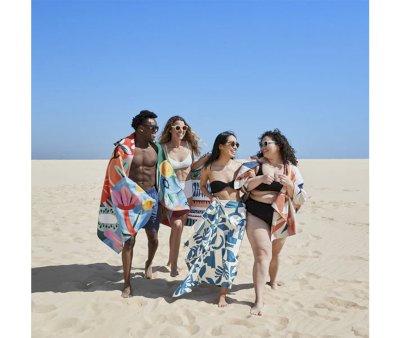 Large Microfiber Beach Towel Marine Dream Personalised