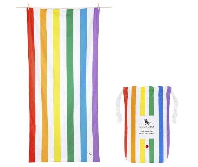 Toalha Praia L Microfibra Summer Rainbow Skies Personalizada