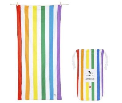Toalha Praia XL Microfibra Summer Rainbow Skies Personalizada