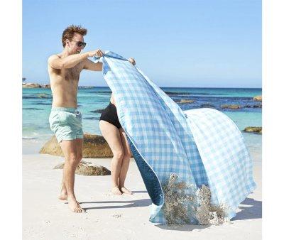 Manta praia e piquenique Blueberry Vichy L