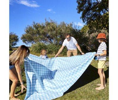 Manta praia e piquenique Blueberry Vichy L