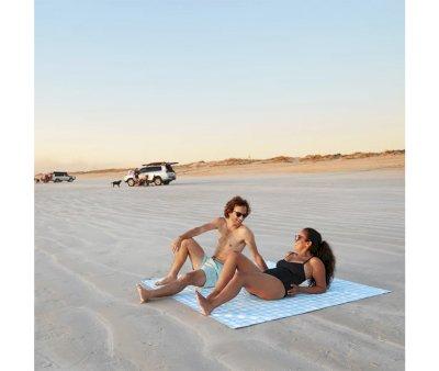 Manta praia e piquenique Blueberry Vichy L