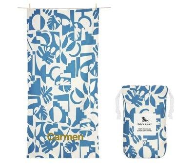 Extra Large Microfiber Beach Towel Marine Dream Personalised