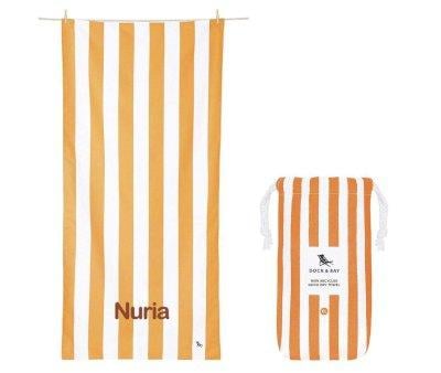 Telo Spiaggia Large Microfibra Cabana Ipanema Orange Personalizzabile