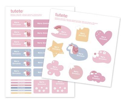 Iron-On Labels and Stickers Ballerina Combo Pack