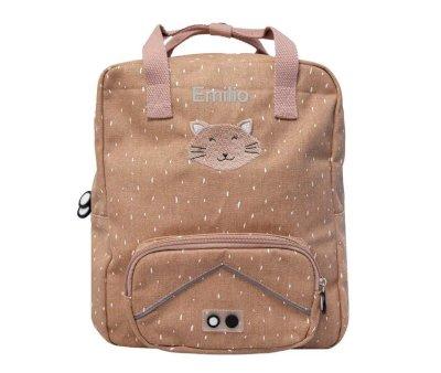 Large Mr. Cat Personalized School Backpack