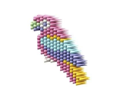 250 Pezzi Costruzione Gami Pastel