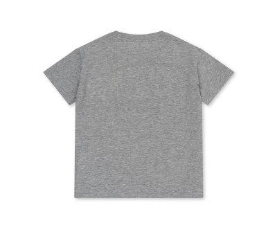 T-Shirt MC GOTS Grey Melange Crocodile