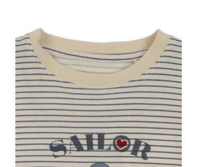T-Shirt MC GOTS Stripe Blue