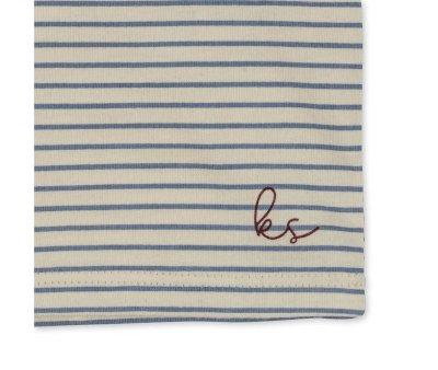 T-Shirt MC GOTS Stripe Blue