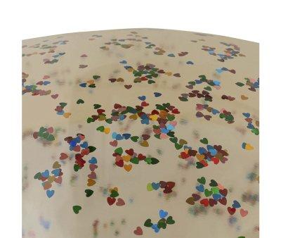 Inflatable Pool Transparent Heart Glitter